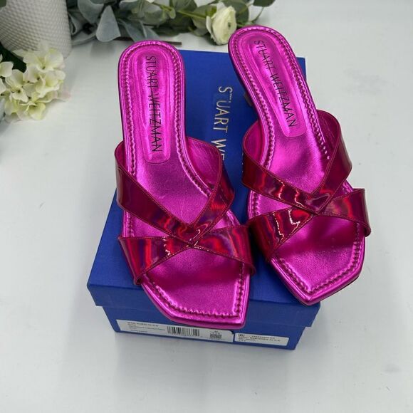 Women’s Stuart Weitzman sandals, size 9.5. Made in Spain. - Picture 4 of 10